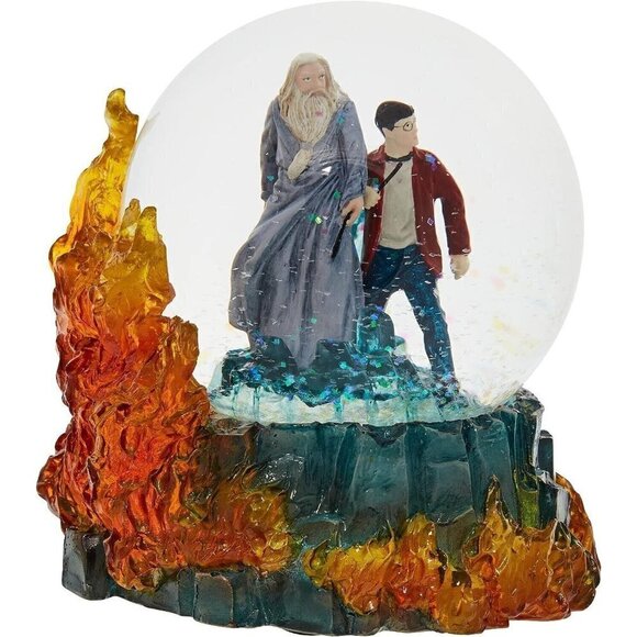 Wizarding World of Harry Potter Half Blood Prince and Dumbledore Water Globe NIB - Picture 1 of 6
